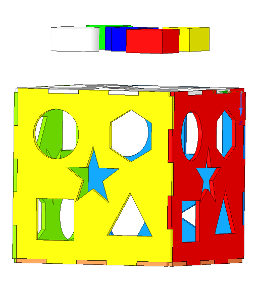 Mô hình đồ chơi xếp hình khối thông minh giúp bé rèn luyện kỹ năng - Image 1