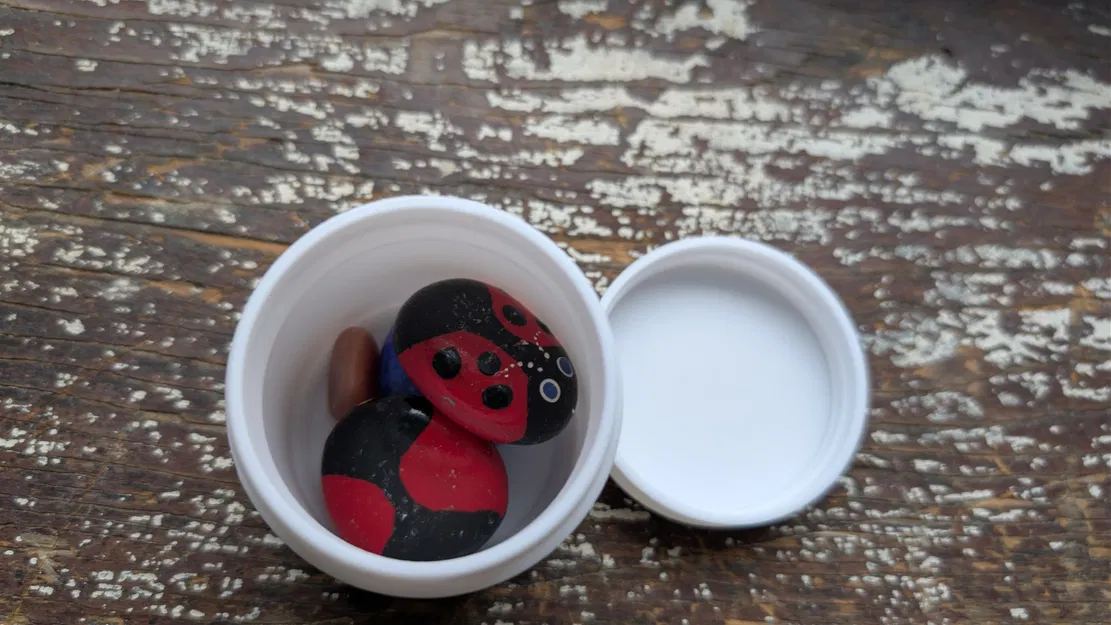 Hũ đựng đồ nắp vặn tối giản: 60mm x 65mm - Image 2