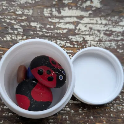 Hũ đựng đồ nắp vặn tối giản: 60mm x 65mm