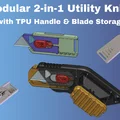 Dao Đa Năng 2-trong-1 Module với Tay Cầm TPU & Ngăn Chứa Lưỡi Dao - Thumbnail 1