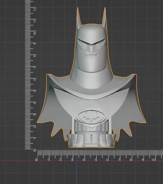 Mô hình Bust Batman phong cách hoạt hình – File STL + Hỗ trợ sẵn - Image 7