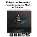Mô hình Bust Batman phong cách hoạt hình – File STL + Hỗ trợ sẵn - Thumbnail 9