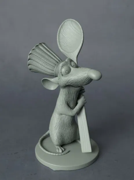 Mô hình 3D chú chuột đầu bếp Remy (Ratatouille) độc đáo - Image 1
