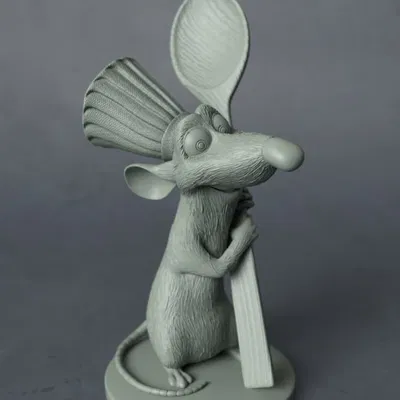 Mô hình 3D chú chuột đầu bếp Remy (Ratatouille) độc đáo