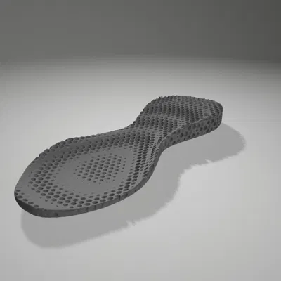 Mô hình đế giày 3D Midsole: Thiết kế cấu trúc lưới tối ưu