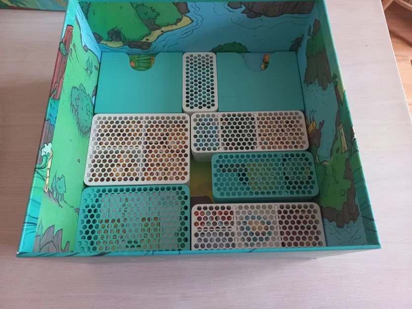 Bộ khay đựng (Insert) cho board game Six Sojourns - Image 2