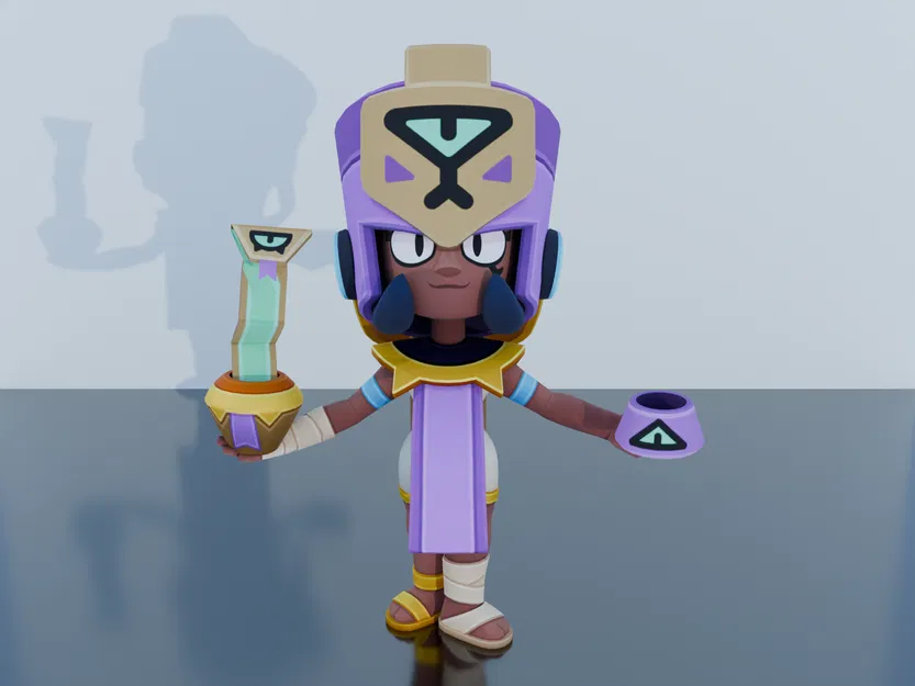 Mô hình 3D Najia trong Brawl Stars - Tải file in STL chất lượng cao - Image 1