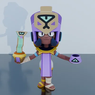 Mô hình 3D Najia trong Brawl Stars - Tải file in STL chất lượng cao