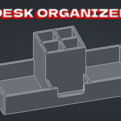 Khay đựng vật dụng văn phòng 3D (Simple Desk Organizer) tiện lợi