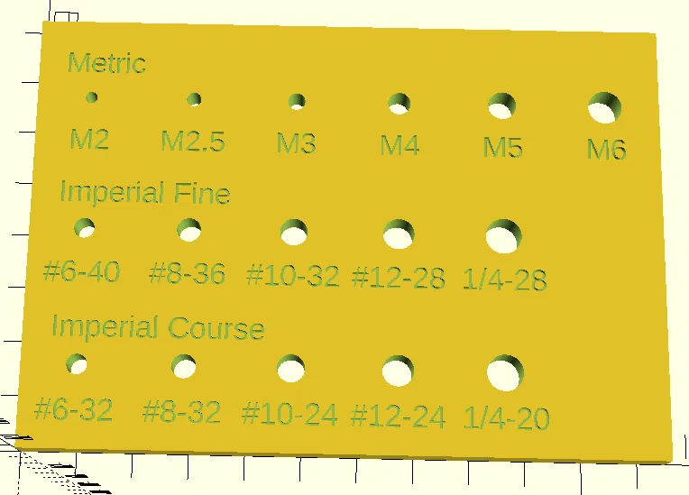 Khối kiểm tra kích thước ren ốc vít (Thread Gauge Block) đa năng - Image 1