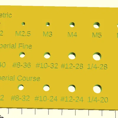 Khối kiểm tra kích thước ren ốc vít (Thread Gauge Block) đa năng
