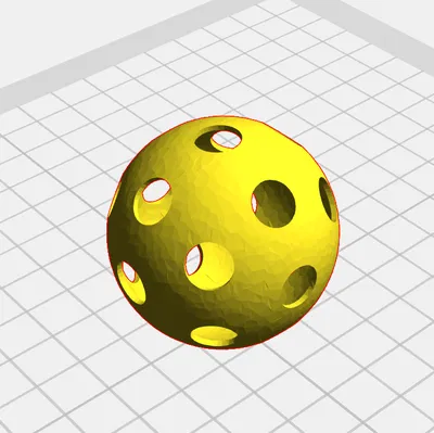 Tự in quả bóng Pickleball 3D - Thiết kế tiêu chuẩn, độ bền cao