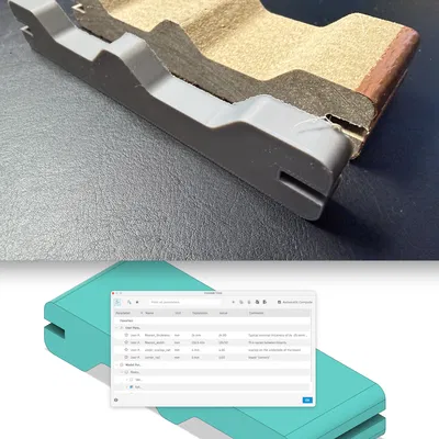 Hồ sơ trắc ngang ván sàn composite Fiberon