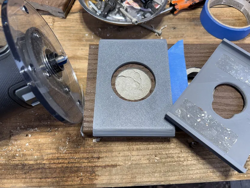 Khuôn phay âm vòng kéo trên ván sàn (Deck pull ring router template) - Image 2