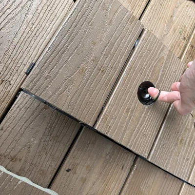 Khuôn phay âm vòng kéo trên ván sàn (Deck pull ring router template)