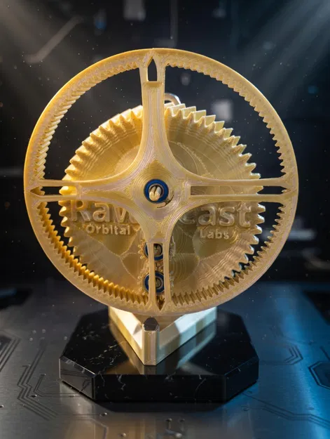 Rotating Face Clock: Đồng hồ cơ khí xoay tự in 3D độc đáo - Image 1