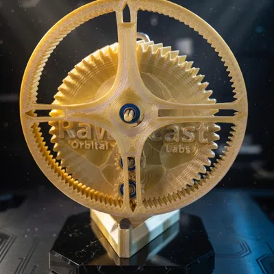 Rotating Face Clock: Đồng hồ cơ khí xoay tự in 3D độc đáo