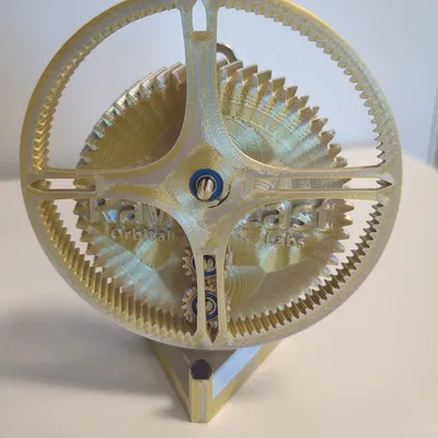 Rotating Face Clock: Đồng hồ cơ khí xoay tự in 3D độc đáo