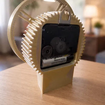 Rotating Face Clock: Đồng hồ cơ khí xoay tự in 3D độc đáo