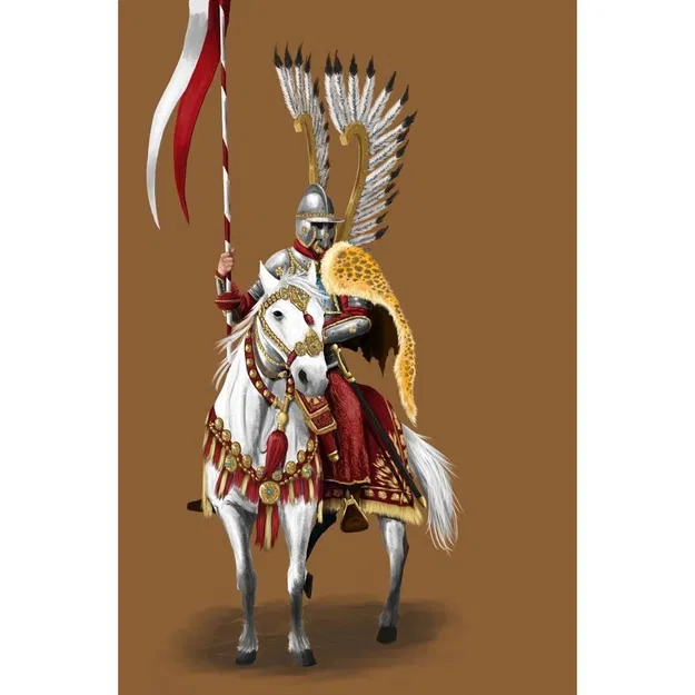 Mô hình 3D Kỵ sĩ có cánh Winged Hussar tinh xảo để in ấn - Image 2