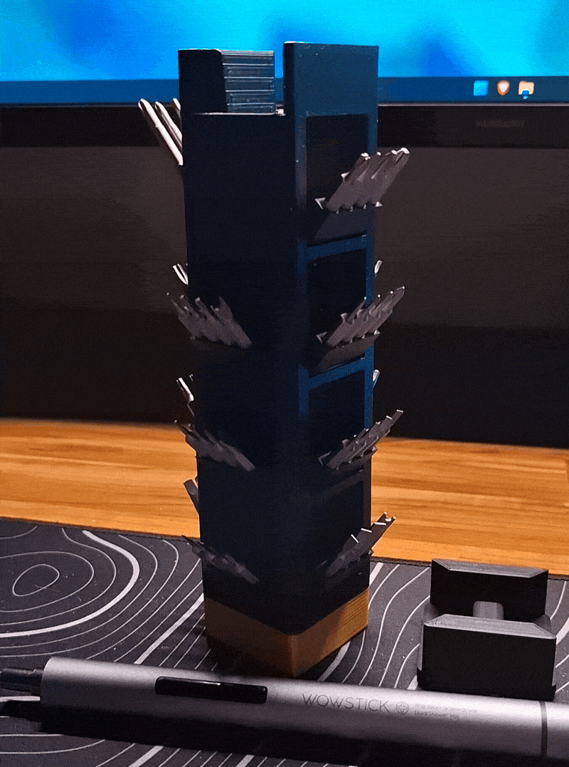 Hộp đựng Xiaomi Wowstick 1F+ có giá đỡ đầu bit - Thumbnail 2