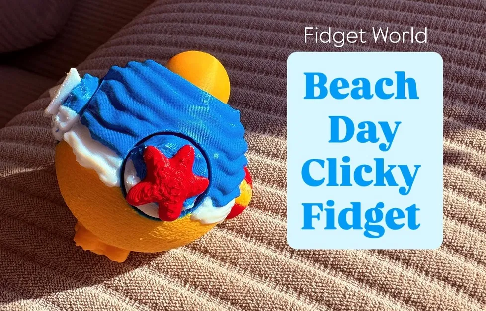 Fidget World I Đồ Chơi Fidget Bấm Tách Chủ Đề Bãi Biển - Image 1