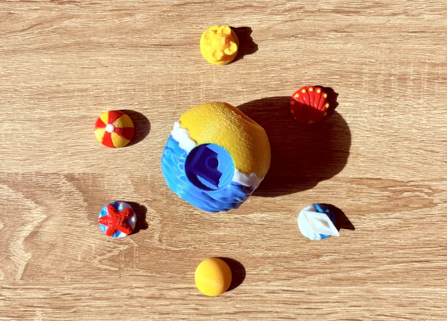 Fidget World I Đồ Chơi Fidget Bấm Tách Chủ Đề Bãi Biển - Image 5