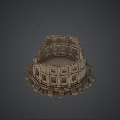 Đấu trường đá đổ nát – Mô hình địa hình đền thờ cổ