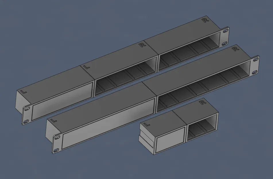 Khung gắn Rack 1U Modular 19 inch - Image 1
