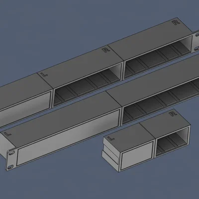 Khung gắn Rack 1U Modular 19 inch
