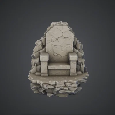 Ngai Đá Đổ Nát – Mô Hình Địa Hình Ghế Ngồi Fantasy Nứt Vỡ