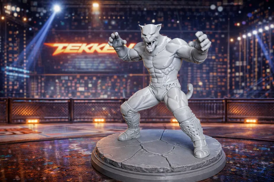 Mô hình 3D nhân vật King từ tựa game Tekken siêu nét - Image 1