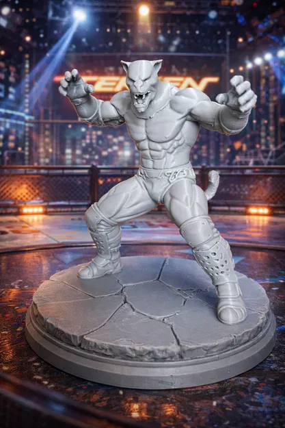 Mô hình 3D nhân vật King từ tựa game Tekken siêu nét - Image 2
