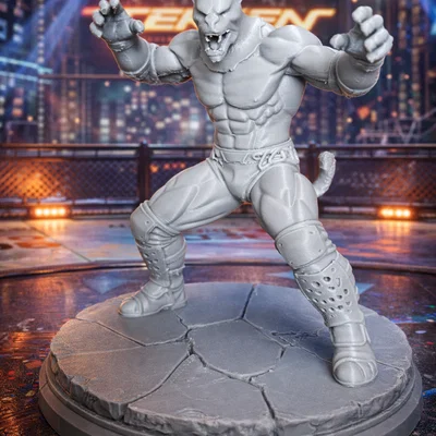 Mô hình 3D nhân vật King từ tựa game Tekken siêu nét