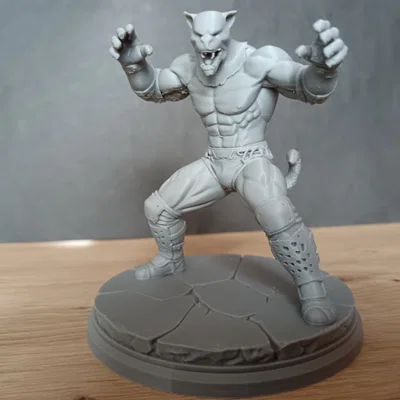 Mô hình 3D nhân vật King từ tựa game Tekken siêu nét