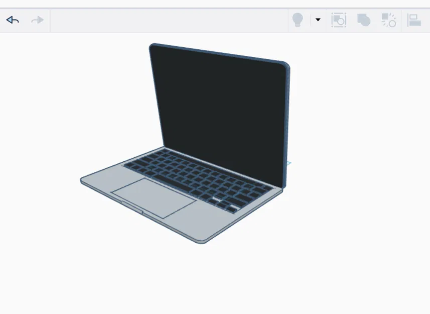Mô hình 3D Macbook Pro thiết kế sắc nét cho người yêu công nghệ - Image 1