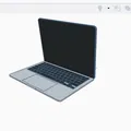 Mô hình 3D Macbook Pro thiết kế sắc nét cho người yêu công nghệ - Thumbnail 1