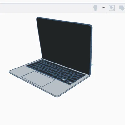Mô hình 3D Macbook Pro thiết kế sắc nét cho người yêu công nghệ