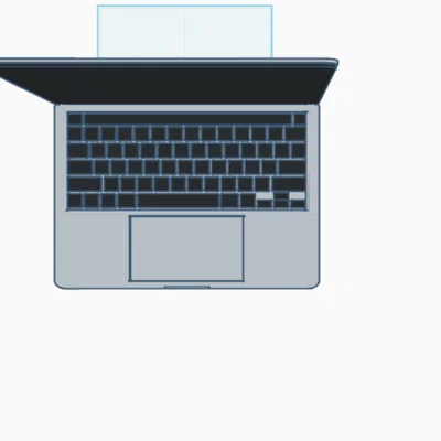 Mô hình 3D Macbook Pro thiết kế sắc nét cho người yêu công nghệ