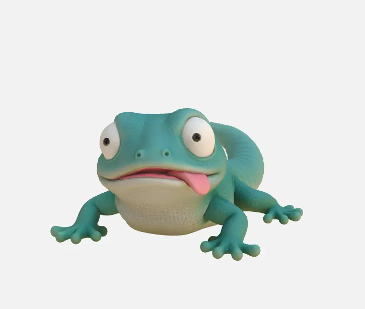 Mô hình chú thằn lằn vui nhộn Silly Lizard 3D - Tom the Lizard - Image 2