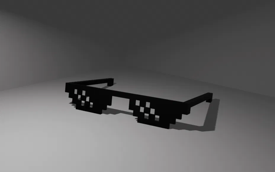 Kính Thug Life Gangster Glasses 3D - Phụ kiện phong cách Pixel độc đáo - Image 1