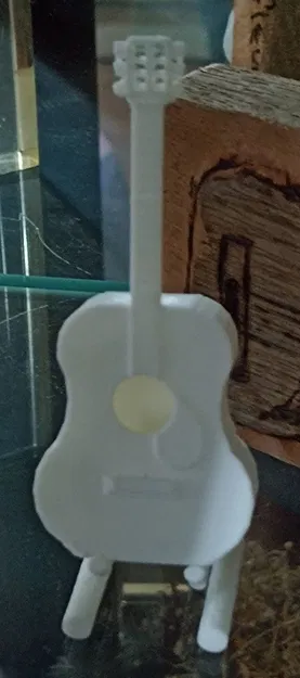 Mô hình đàn guitar acoustic mini kèm chân đế in 3D cực đẹp - Image 1
