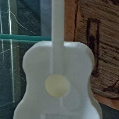 Mô hình đàn guitar acoustic mini kèm chân đế in 3D cực đẹp