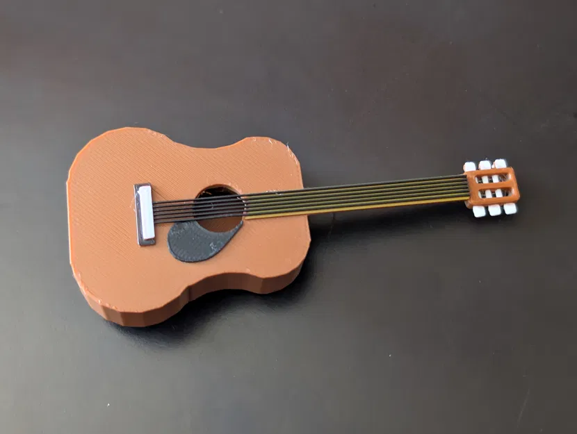 Mô hình đàn Guitar mini cho con rối - Image 1