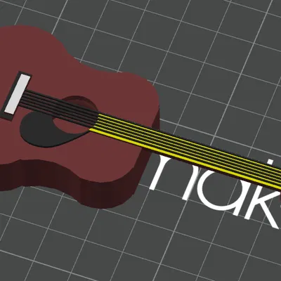 Mô hình đàn Guitar mini cho con rối