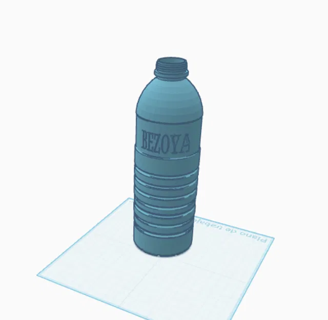Mô hình 3D chai nước BEZOYA (Water Bottle) cho máy in 3D - Image 1