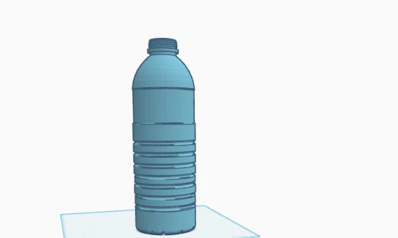 Mô hình 3D chai nước BEZOYA (Water Bottle) cho máy in 3D - Image 3