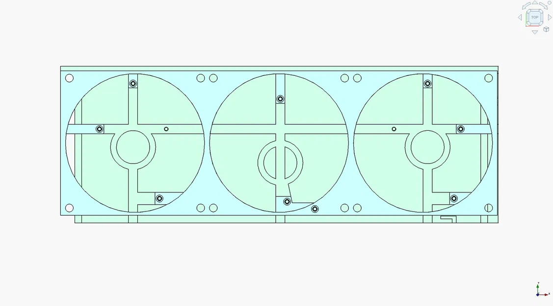 Ngàm gắn 3 quạt 92mm cho card đồ họa EVGA FTW3 - Image 1