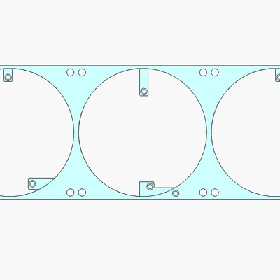 Ngàm gắn 3 quạt 92mm cho card đồ họa EVGA FTW3