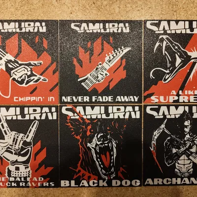 Bìa album Samurai phong cách Cyberpunk